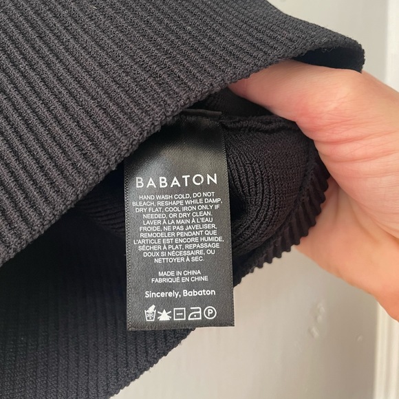 Aritizia Babaton Black Sculpt Knit Criss Cross Tank Top - Picture 3 of 7